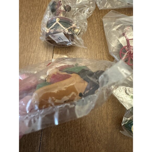 Vintage Christmas Ornaments Deadstock New Package Japan Taiwan HK Lot of 6 MCM